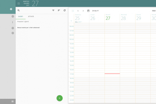 Next Data calendario Personal Information Manager